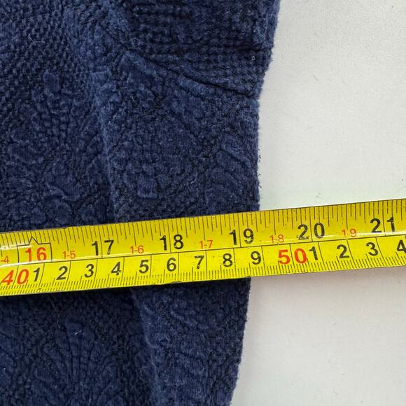 J McLaughlin Navy Jacquard A-Line Swing Dress Size XL Blue Preppy Coastal - Picture 7 of 8